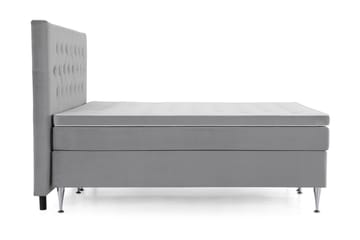 Kontinentalsäng Torsö 180x200 Sammet - Ljusgrå - Möbler - Säng - Kontinentalsäng