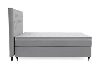 Kontinentalsäng Torsö 180x200 Sammet - Ljusgrå - Möbler - Säng - Kontinentalsäng