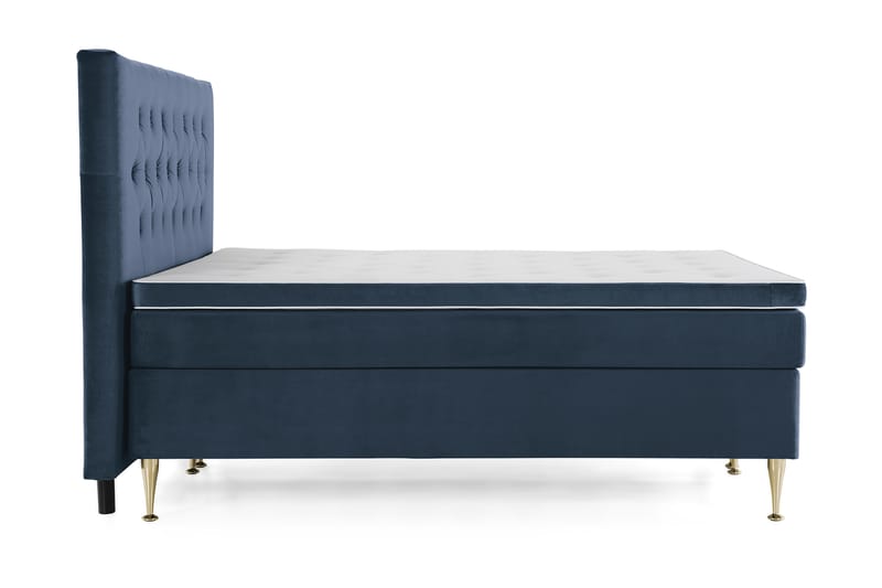Kontinentalsäng Torsö 180x200 Sammet - Mörkblå - Möbler - Säng - Kontinentalsäng