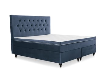 Kontinentalsäng Torsö 180x200 Sammet - Mörkblå - Möbler - Säng - Kontinentalsäng