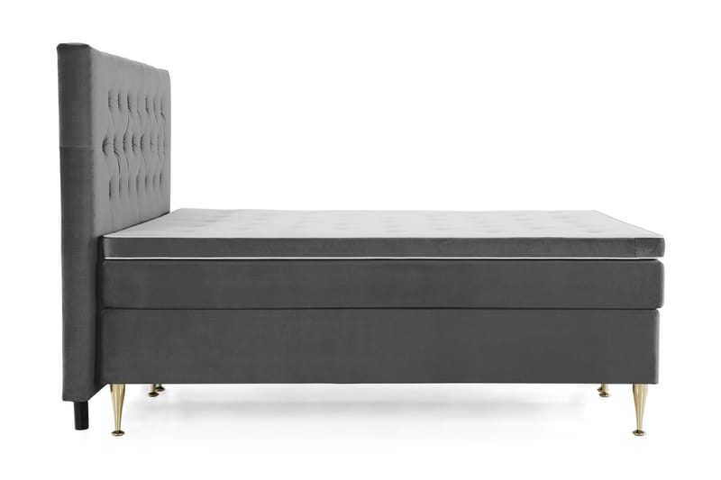 Kontinentalsäng Torsö 180x200 Sammet - Mörkgrå - Möbler - Säng - Kontinentalsäng