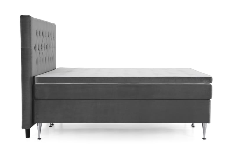Kontinentalsäng Torsö 180x200 Sammet - Mörkgrå - Möbler - Säng - Kontinentalsäng
