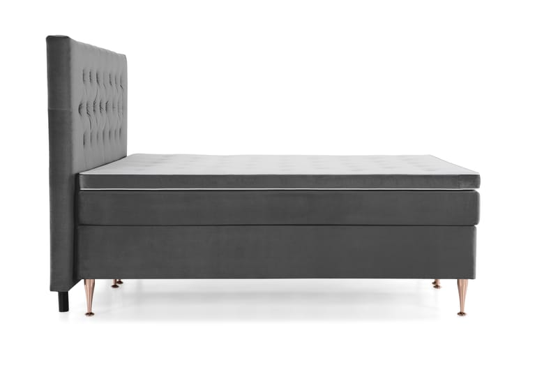 Kontinentalsäng Torsö 180x200 Sammet - Mörkgrå - Möbler - Säng - Kontinentalsäng