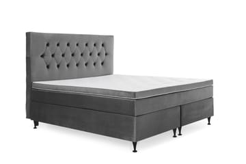Kontinentalsäng Torsö 180x200 Sammet - Mörkgrå - Möbler - Säng - Kontinentalsäng