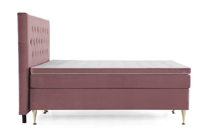 Kontinentalsäng Torsö 180x200 Sammet - Rosa - Möbler - Säng - Kontinentalsäng