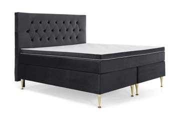 Kontinentalsäng Torsö 180x200 Sammet - Svart - Möbler - Säng - Kontinentalsäng