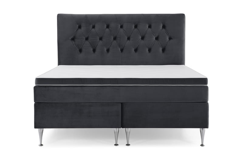 Kontinentalsäng Torsö 180x200 Sammet - Svart - Möbler - Säng - Kontinentalsäng