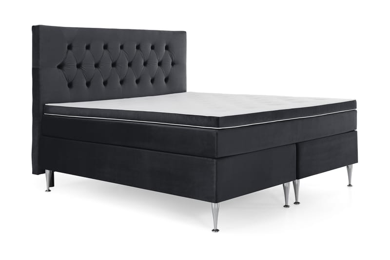 Kontinentalsäng Torsö 180x200 Sammet - Svart - Möbler - Säng - Kontinentalsäng