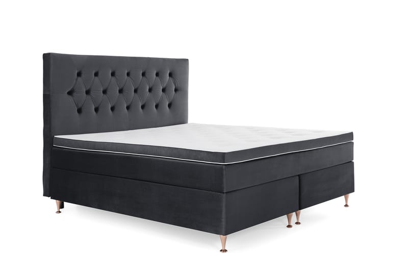 Kontinentalsäng Torsö 180x200 Sammet - Svart - Möbler - Säng - Kontinentalsäng