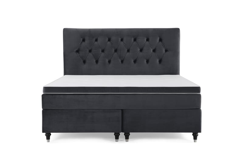 Kontinentalsäng Torsö 180x200 Sammet - Svart - Möbler - Säng - Kontinentalsäng