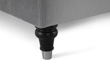 Kontinentalsäng Torsö 210x210 Sammet - Ljusgrå - Möbler - Säng - Kontinentalsäng