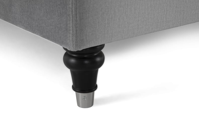 Kontinentalsäng Torsö 210x210 Sammet - Ljusgrå - Möbler - Säng - Kontinentalsäng