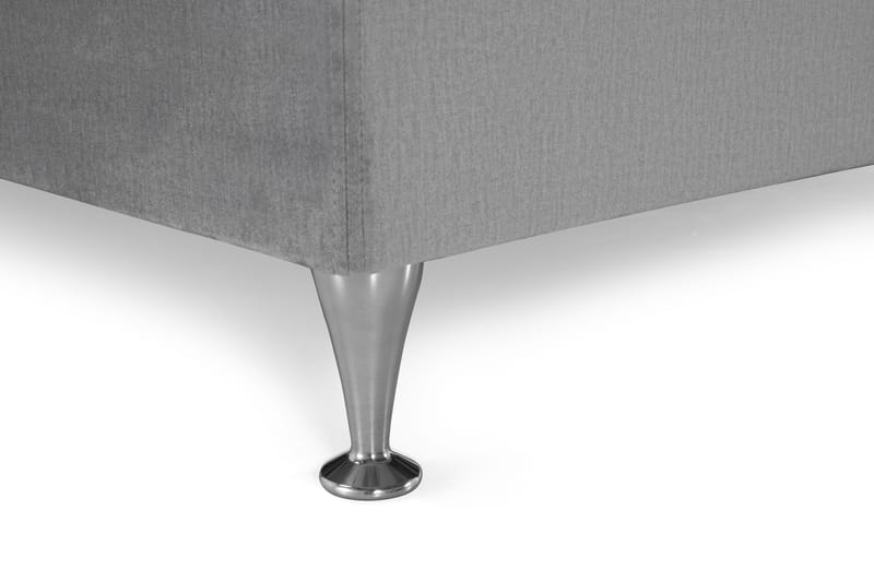 Kontinentalsäng Torsö 210x210 Sammet - Ljusgrå - Möbler - Säng - Kontinentalsäng