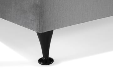 Kontinentalsäng Torsö 210x210 Sammet - Ljusgrå - Möbler - Säng - Kontinentalsäng