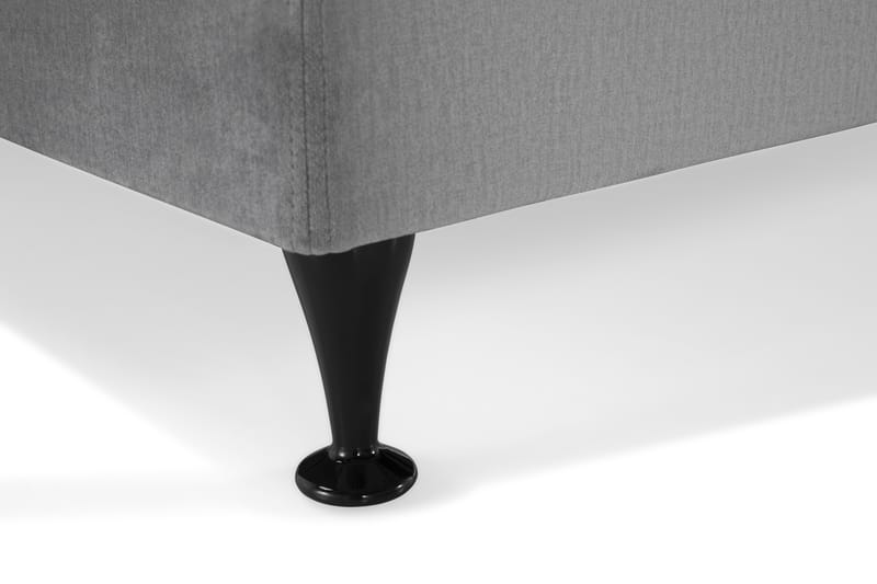 Kontinentalsäng Torsö 210x210 Sammet - Ljusgrå - Möbler - Säng - Kontinentalsäng