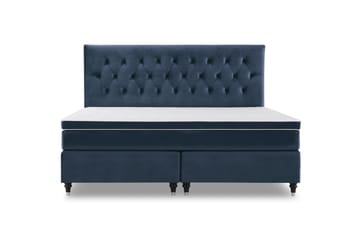 Kontinentalsäng Torsö 210x210 Sammet - Mörkblå - Möbler - Säng - Kontinentalsäng