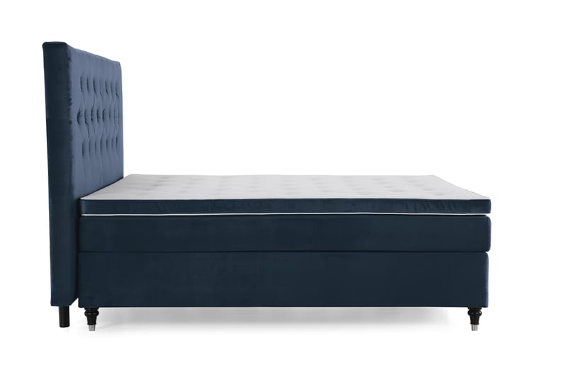 Kontinentalsäng Torsö 210x210 Sammet - Mörkblå - Möbler - Säng - Kontinentalsäng
