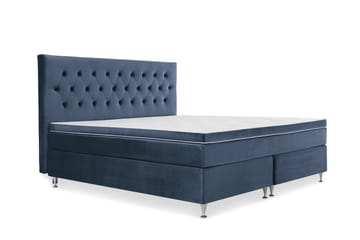 Kontinentalsäng Torsö 210x210 Sammet - Mörkblå - Möbler - Säng - Kontinentalsäng