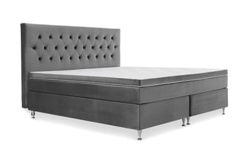Kontinentalsäng Torsö 210x210 Sammet - Mörkgrå - Möbler - Säng - Kontinentalsäng
