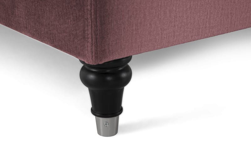 Kontinentalsäng Torsö 210x210 Sammet - Rosa - Möbler - Säng - Kontinentalsäng