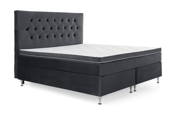 Kontinentalsäng Torsö 210x210 Sammet - Svart - Möbler - Säng - Kontinentalsäng