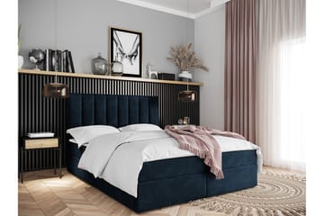 Kontinentalsäng Vidin 160x200 cm Medium - Blå - Möbler - Säng - Kontinentalsäng
