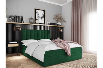 Kontinentalsäng Vidin 160x200 cm Medium - Sammet/Mörkgrön - Möbler - Säng - Kontinentalsäng