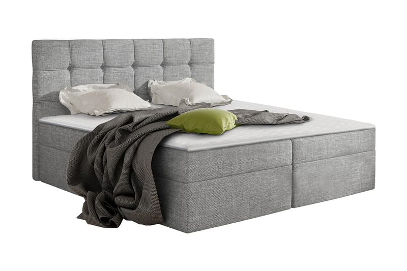 Kontinentalsäng Virek 160x200 cm - Grå - Möbler - Säng - Kontinentalsäng