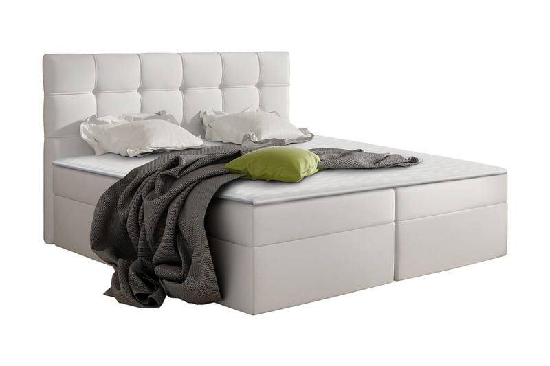 Kontinentalsäng Virek 160x200 cm - Vit - Möbler - Säng - Kontinentalsäng