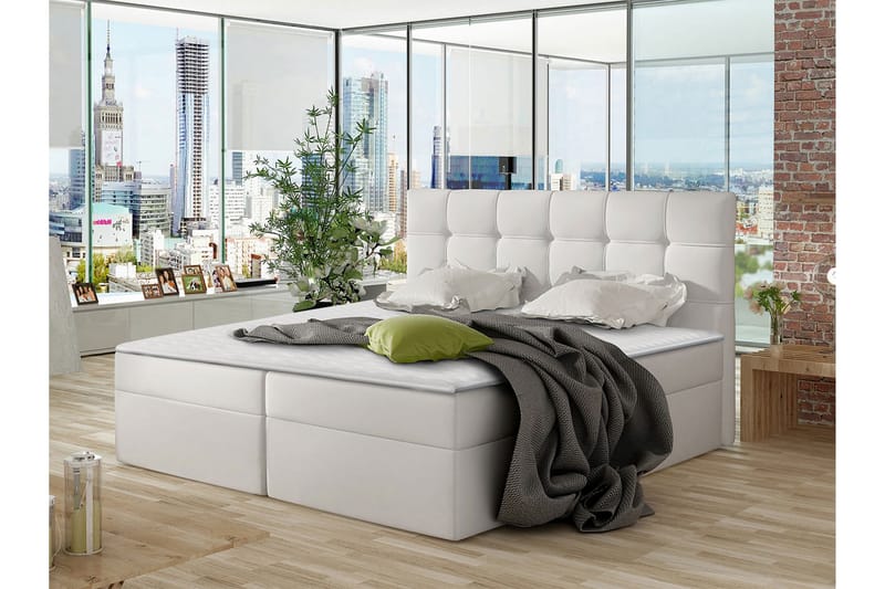 Kontinentalsäng Virek 180x200 cm - Vit - Möbler - Säng - Kontinentalsäng