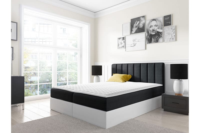 Kontinentalsäng Wishon 180x200 - Svart - Möbler - Säng - Kontinentalsäng