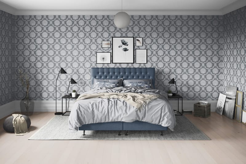 Kontinentalsäng Paraiso Medium - 160x200 cm Mörkblå (+Fler val) - Möbler - Säng - Kontinentalsäng