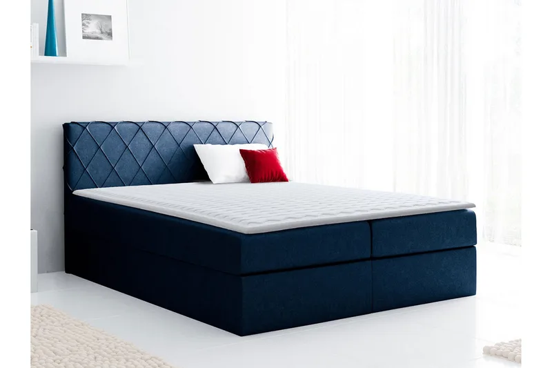Korshavn Kontinentalsäng 120x200 - Blå - Möbler - Säng - Kontinentalsäng