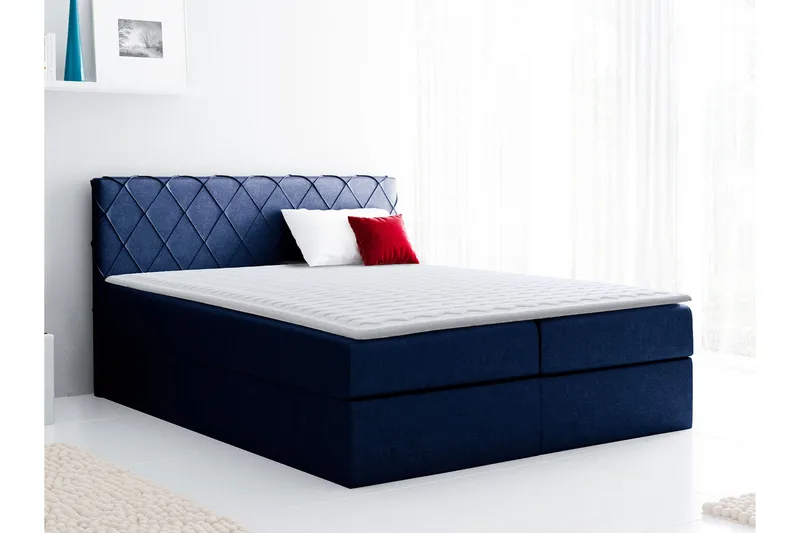 Korshavn Kontinentalsäng 180x200 - Blå - Möbler - Säng - Kontinentalsäng