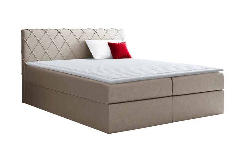 Korshavn Kontinentalsäng 200x200, Beige