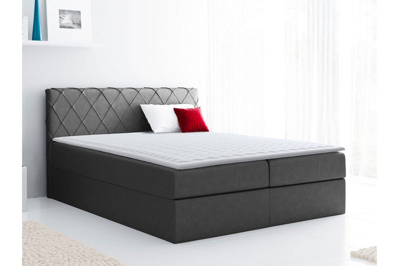 Korshavn Kontinentalsäng 200x200 - Grå - Möbler - Säng - Kontinentalsäng