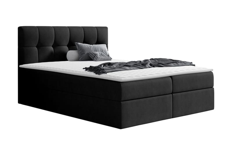 Kramvik Kontinentalsäng 140x200, Svart