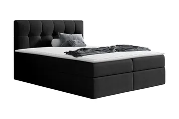 Kramvik Kontinentalsäng 200x200 - Svart - Möbler - Säng - Kontinentalsäng