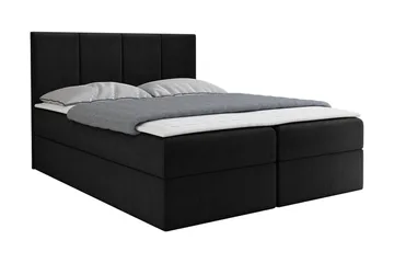 Laggano Kontinentalsäng 160x200 cm + Bäddmadrass - Svart - Möbler - Säng - Kontinentalsäng