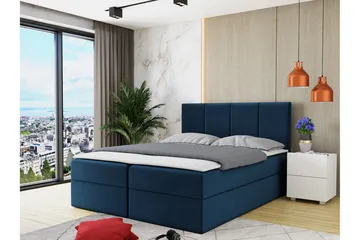 Laggano Kontinentalsäng 160x200 cm + Bäddmadrass - Svart - Möbler - Säng - Kontinentalsäng