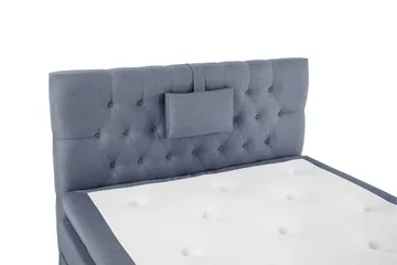 Lucky Komplett Sängpaket 120x200 Latex Diamant Sänggavel - Nackkudde Liten Mörkblå - Möbler - Säng - Enkelsäng