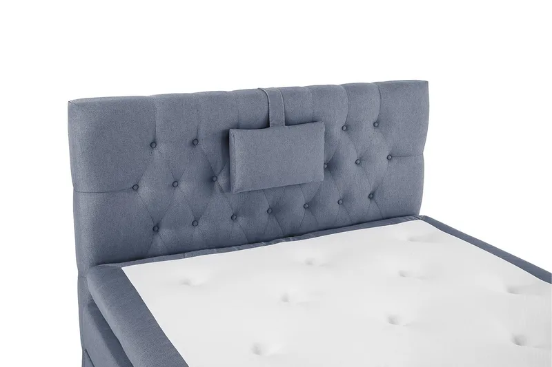 Lucky Komplett Sängpaket 120x200 Latex Diamant Sänggavel - Nackkudde Liten Mörkblå - Möbler - Säng - Enkelsäng