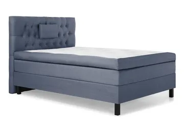 Lucky Komplett Sängpaket 120x200 Latex Diamant Sänggavel - Nackkudde Liten Mörkblå - Möbler - Säng - Enkelsäng