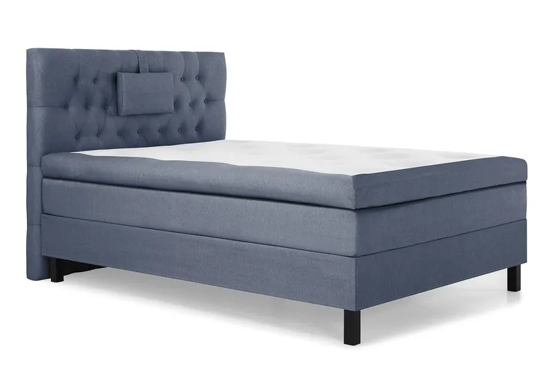 Lucky Komplett Sängpaket 120x200 Latex Diamant Sänggavel - Nackkudde Liten Mörkblå - Möbler - Säng - Enkelsäng