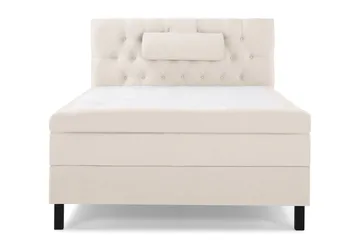 Lucky Komplett Sängpaket 120x200 Latex Diamant Sänggavel - Nackkudde Stor Beige - Möbler - Säng - Enkelsäng