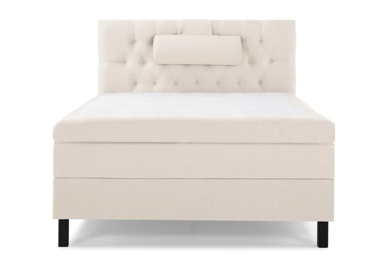 Lucky Komplett Sängpaket 120x200 Latex Diamant Sänggavel - Nackkudde Stor Beige - Möbler - Säng - Enkelsäng