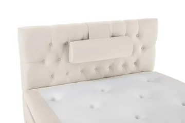 Lucky Komplett Sängpaket 120x200 Latex Diamant Sänggavel - Nackkudde Stor Beige - Möbler - Säng - Enkelsäng