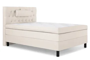 Lucky Komplett Sängpaket 120x200 Latex Diamant Sänggavel - Nackkudde Stor Beige - Möbler - Säng - Enkelsäng