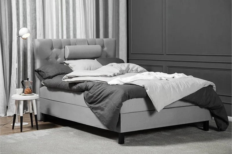 Lucky Komplett Sängpaket 120x200 Skum Diamant - Nackkudde Liten Mellangrå - Möbler - Säng - Enkelsäng