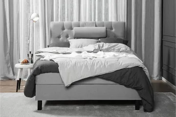 Lucky Komplett Sängpaket 120x200 Skum Diamant - Nackkudde Liten Mellangrå - Möbler - Säng - Enkelsäng